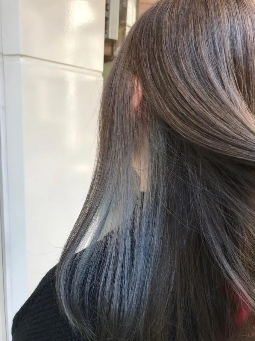 ミディアム カラー ブルーカラー 🫟Blanco🫟 Color&Careのヘアスタイル