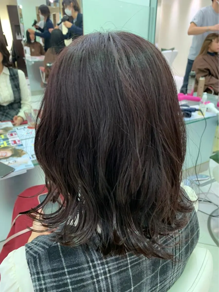 ミディアム カラー 春日 力のヘアスタイル