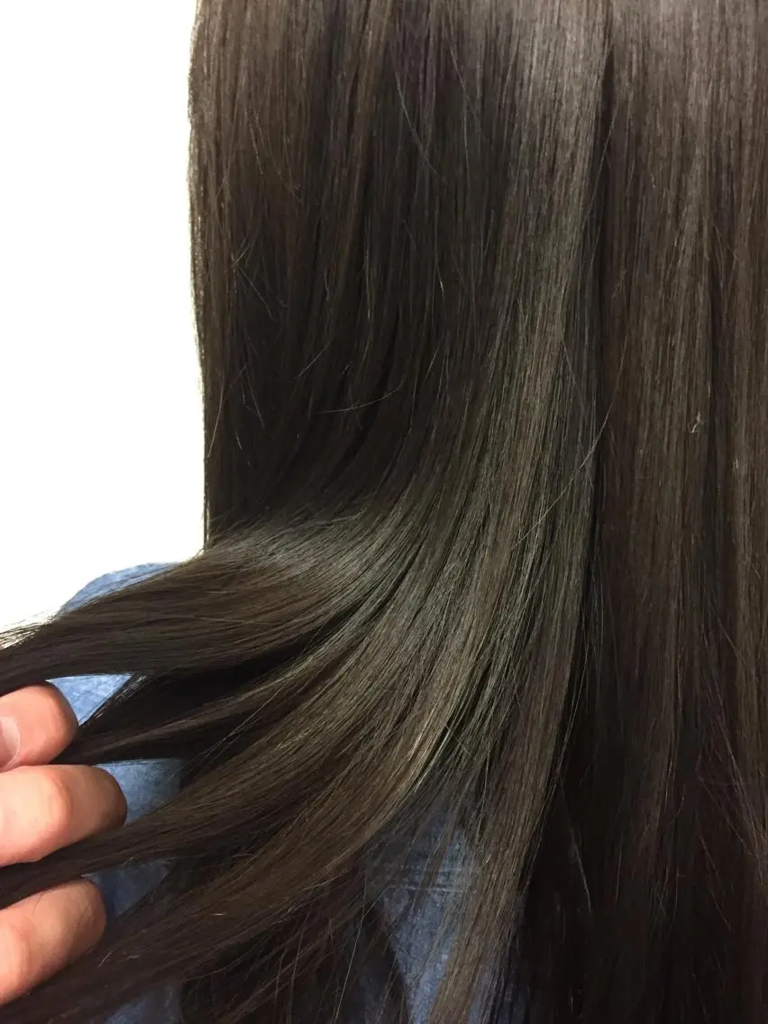 セミロング カラー 透明感カラー 岩崎 裕司のヘアスタイル