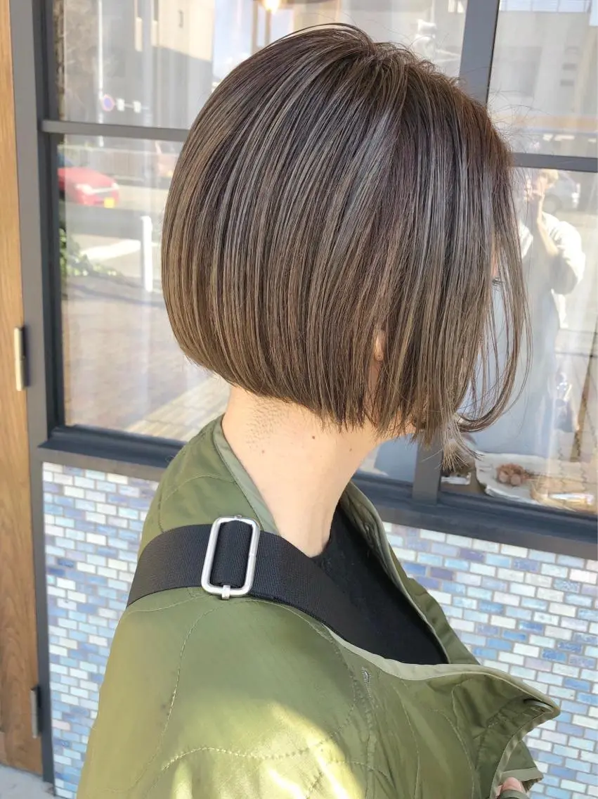 ショート カラー ショートヘア カット ヘアカラー トリートメント MR.GOOD MORNINGフジイのヘアスタイル