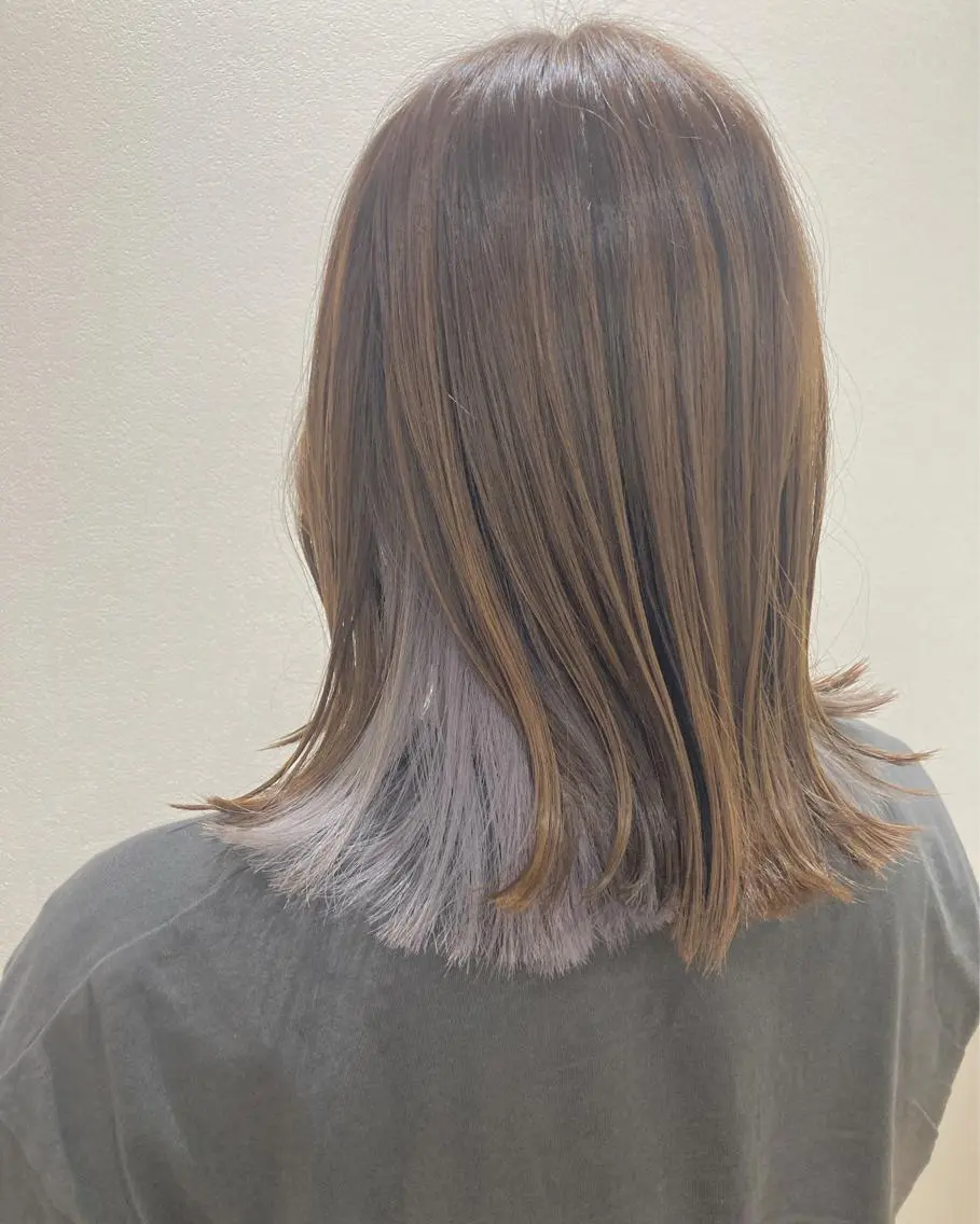 ミディアム カラー ヘアカラー トリートメント 店長 ✂️ムラカミ キラリのヘアスタイル
