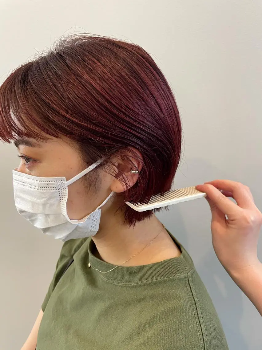 ショート やまさきえりこ ニュアンスパーマのヘアスタイル