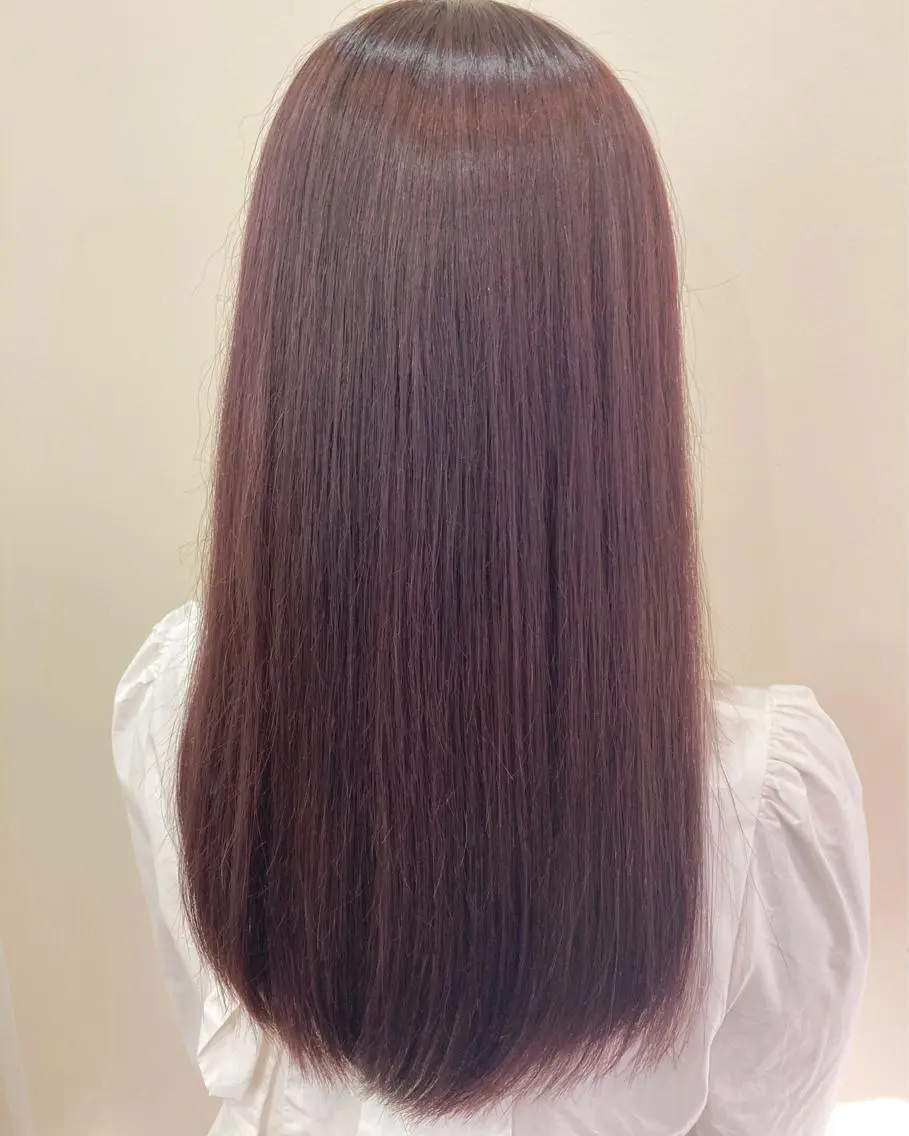 ロング カラー 藤野 友杏那のヘアスタイル