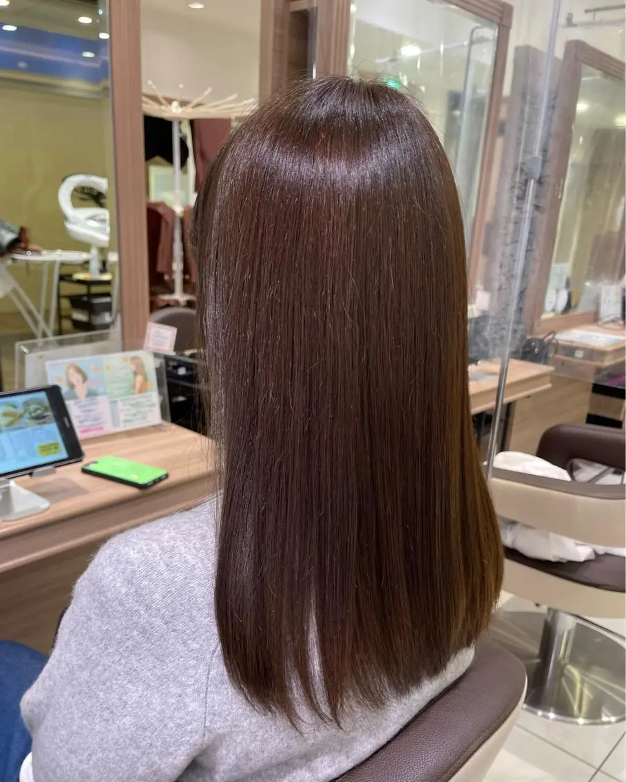セミロング カラー 艶カラー みゆう🎀のヘアスタイル