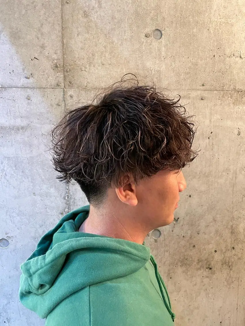 ショート パーマ メンズ カット パーマ トリートメント 🔥メンズ特化パーマ 🦖増田弘明🦖のヘアスタイル