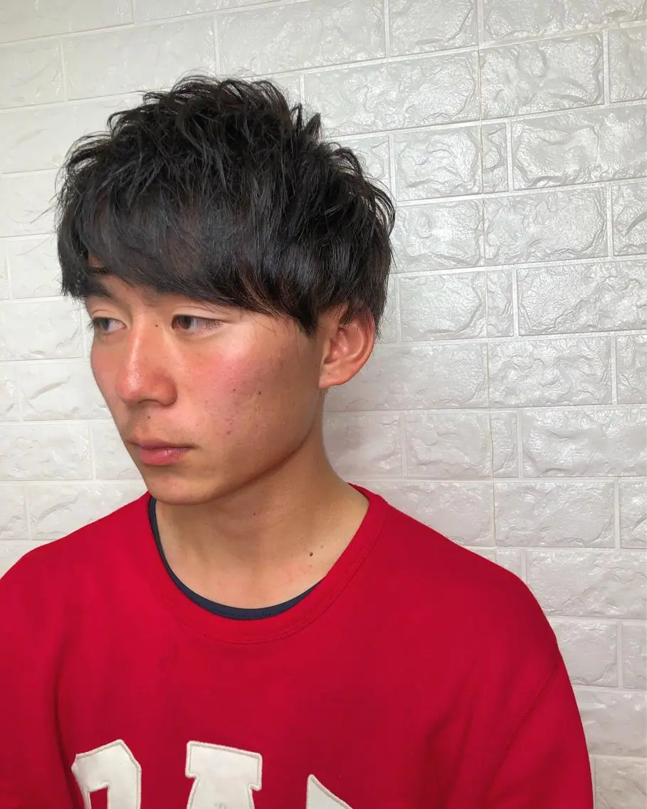 ショート カラー メンズ マッシュ スターダスト ショートヘア 大人パーマ/ メンズ/神田正紀のヘアスタイル