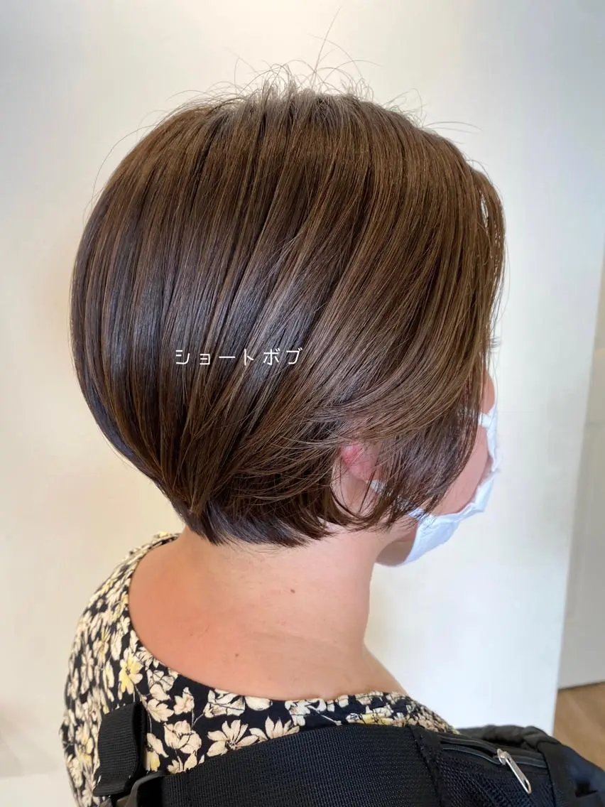ショート カット ヘアカラー トリートメント CASANE 大橋康智のヘアスタイル