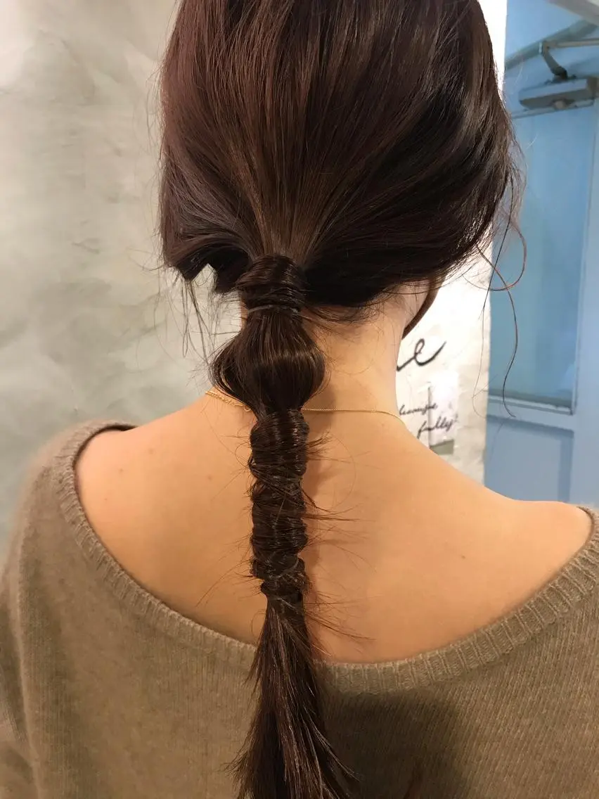 セミロング ヘアアレンジ ayane⭐️ボブ・ ショート・パーマのヘアスタイル