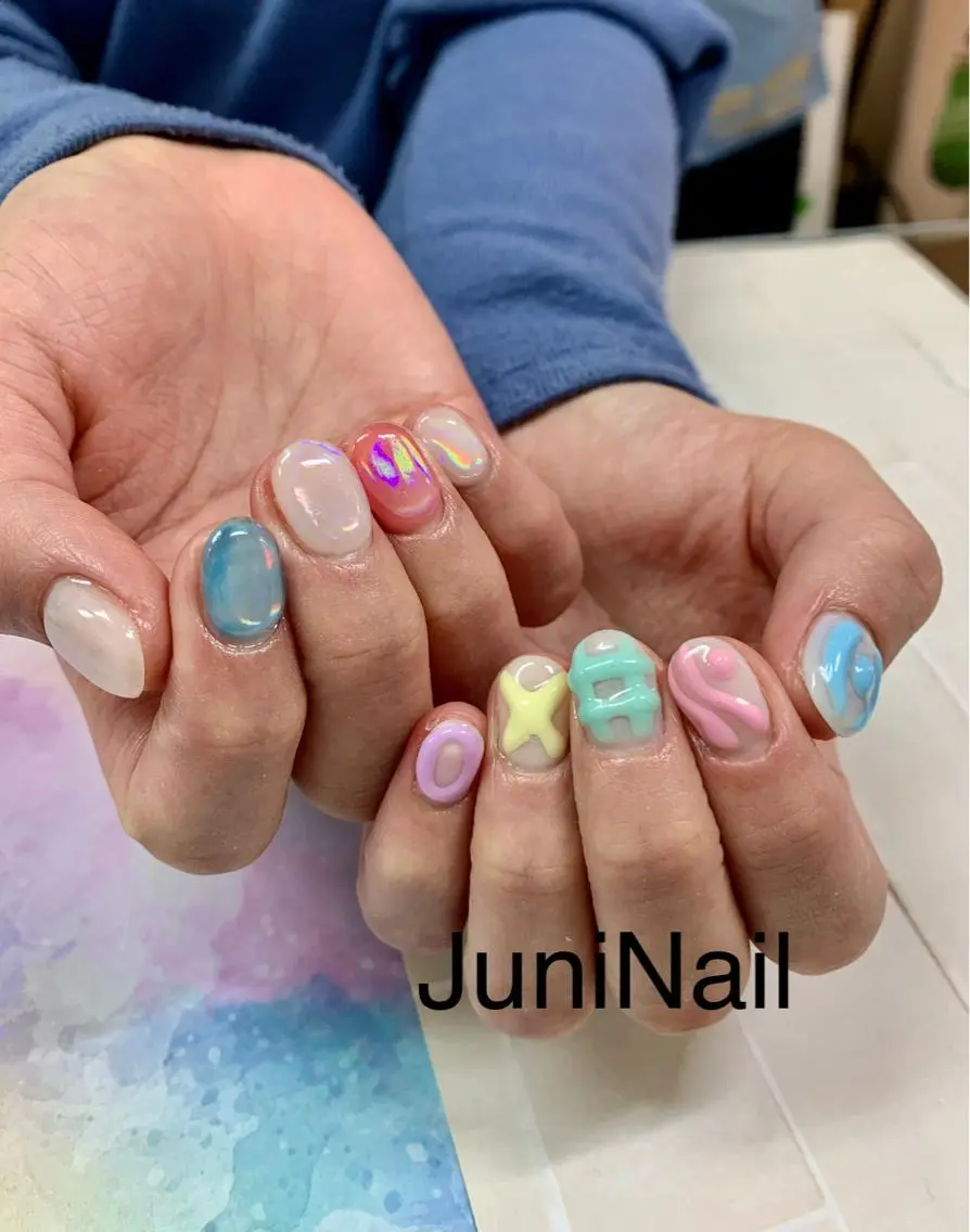 ネイル ハンドネイル ハンドケア JuniNail 주니네일🇰🇷suのネイルデザイン