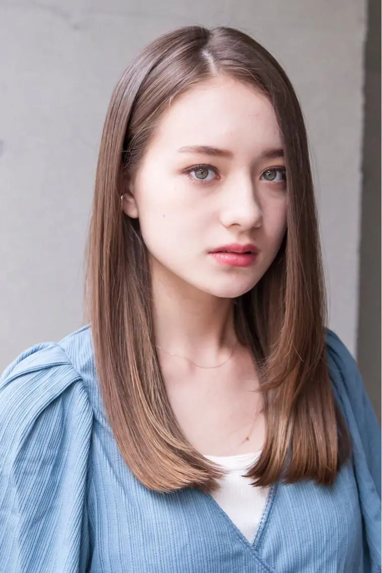 ミディアム カラー パーマ ヘアアレンジ ヘアカラー トリートメント ヘッドスパ ヘアセット TOKI /透明感/原宿のヘアスタイル