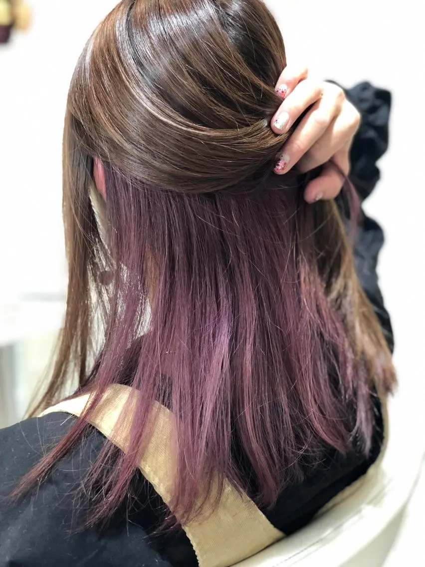 カラー インナーカラー 桐谷 一史のヘアスタイル