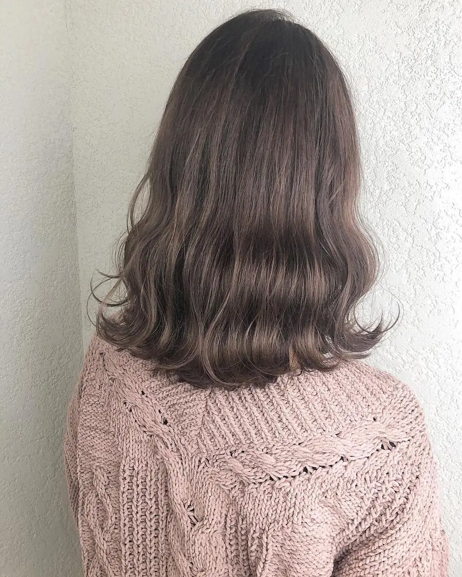 ミディアム カラー ヘアアレンジ ブリーチ ブラウンカラー 透明感カラー ブリーチなしカラー ピンクカラー 🧙『代表』平田 祥己✨のヘアスタイル