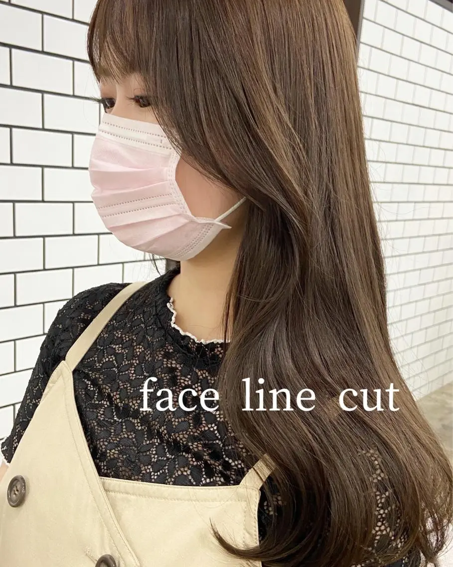 ロング カラー ヘアアレンジ 顔周りカット カット ヘアカラー Trip大名 AZUのヘアスタイル