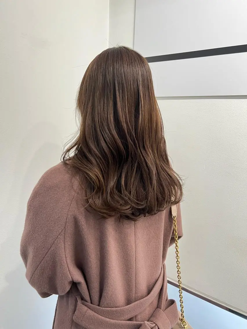 ロング カラー カット ヘアカラー トリートメント 似合わせヘア🫶🏻 つきいてるみのヘアスタイル