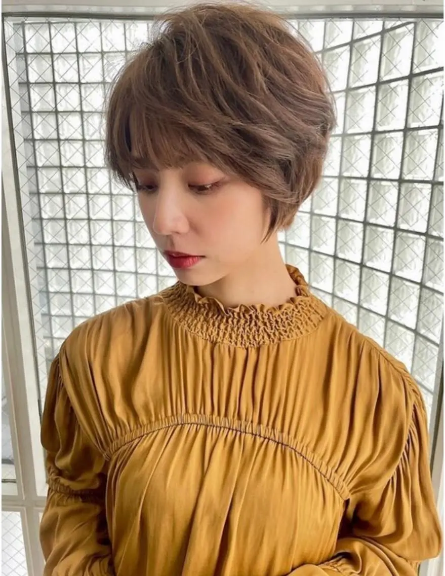 ショート パーマ ショートヘア MILIA 古石　和奈のヘアスタイル