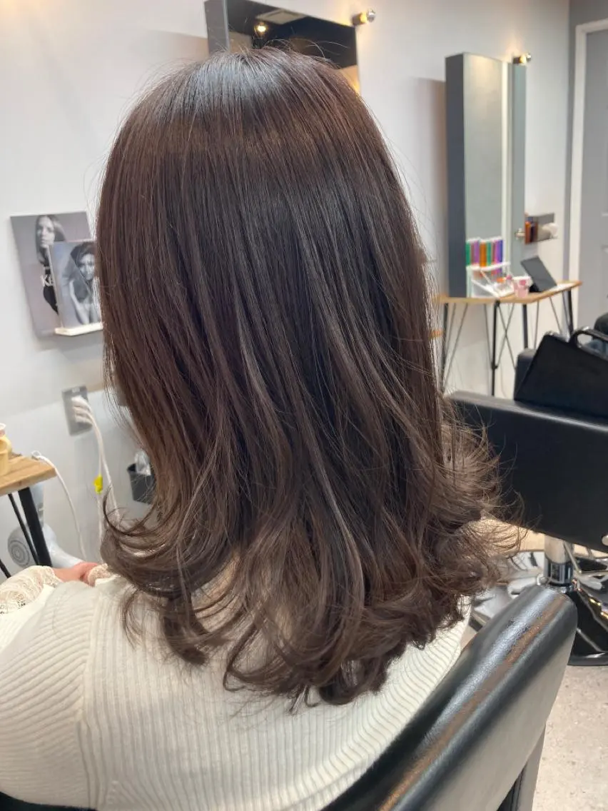 ミディアム カット ヘアカラー トリートメント エリア1位⭐️ けんとのヘアスタイル