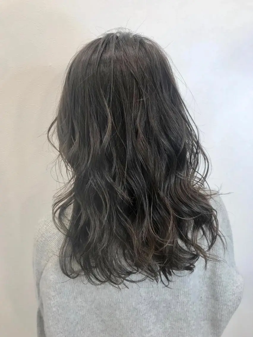 セミロング カラー カット ヘアカラー 酸性ストレート/ブリ ーチなし/中村 匠のヘアスタイル