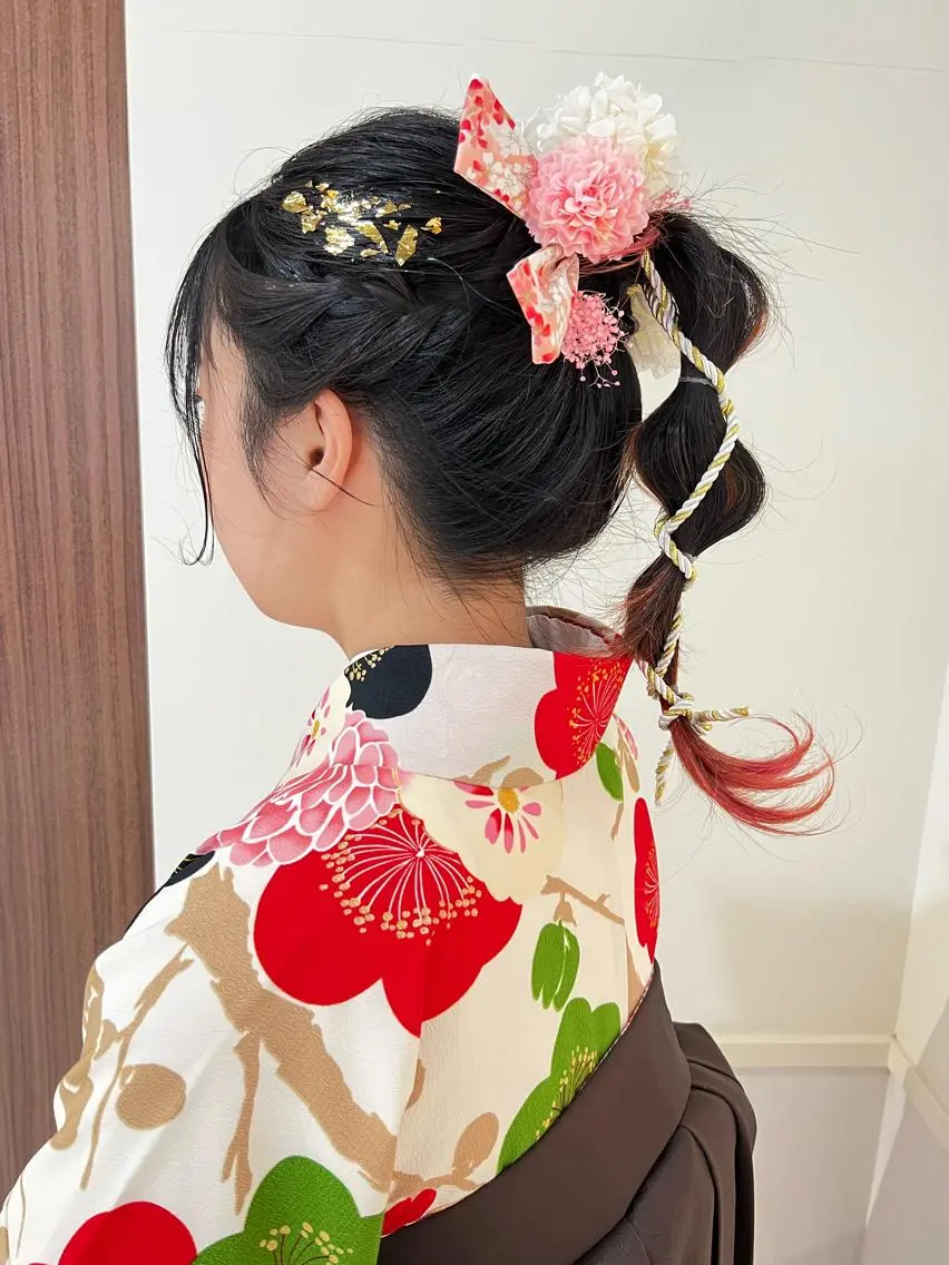 ヘアアレンジ 卒業式のヘアスタイル ながやま まいのヘアスタイル
