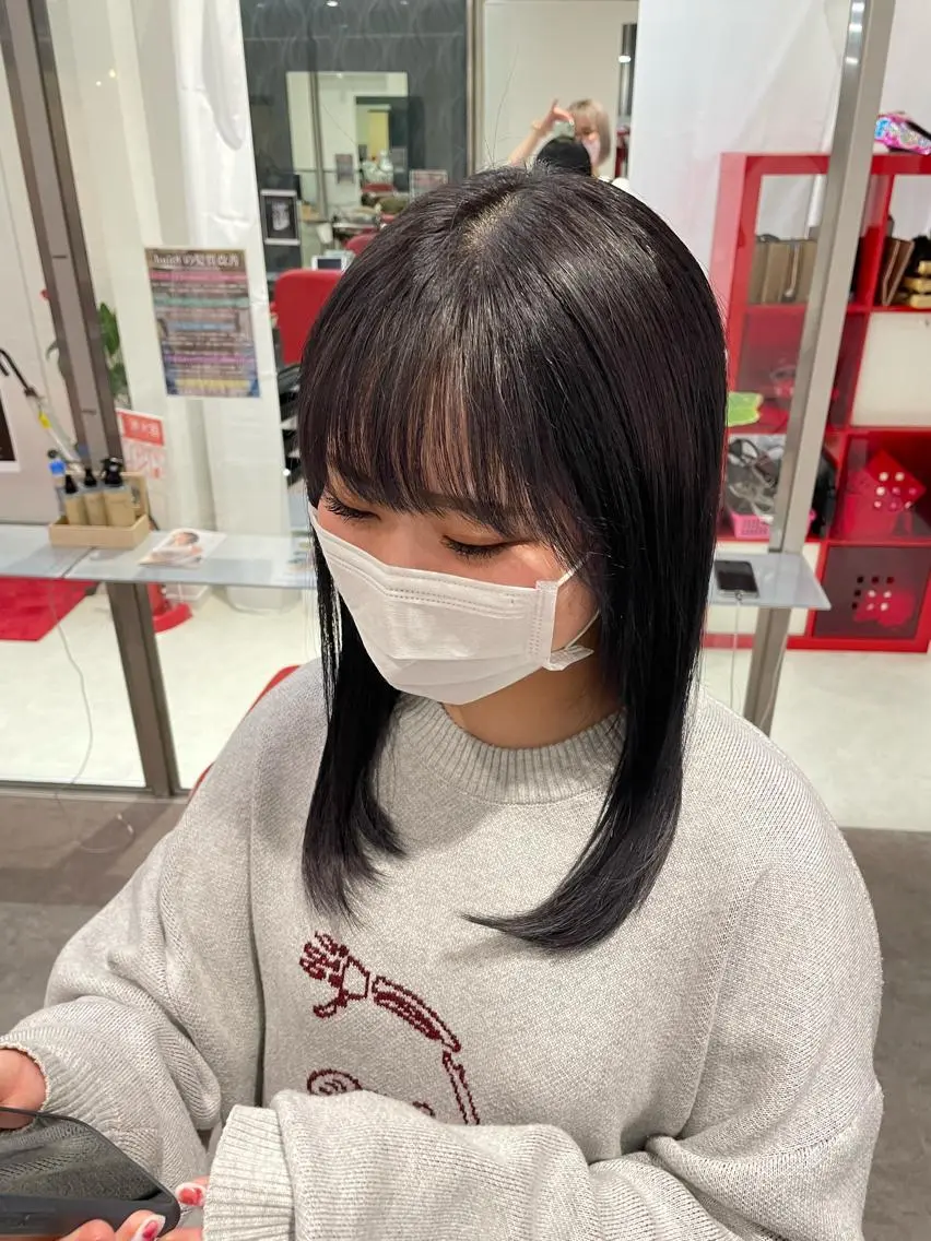 ロング カラー ディープラベンダー ラベンダーカラー 髪質改善/大阪守口市 🐣Ria‪🐣のヘアスタイル