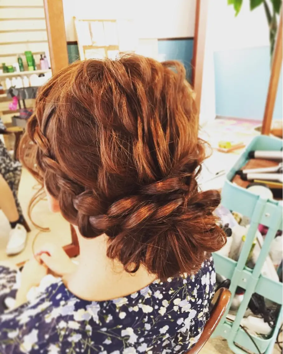 ショート ミディアム セミロング ロング カラー パーマ ヘアアレンジ 早朝✨ヘアセット 着付け/清水玲歌のヘアスタイル