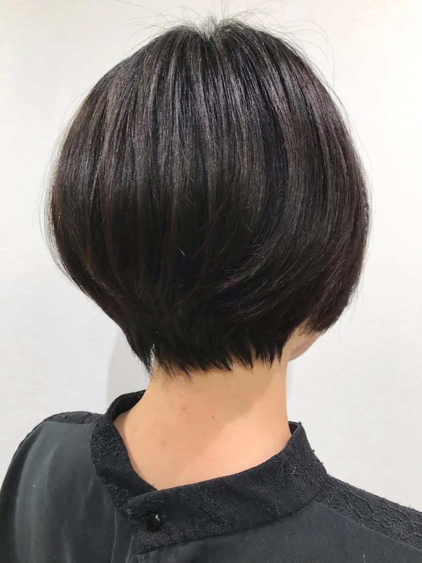 ショート 丸みショート ショートヘア カット 店長福島成美/髪質 改善縮毛矯正/カラーのヘアスタイル