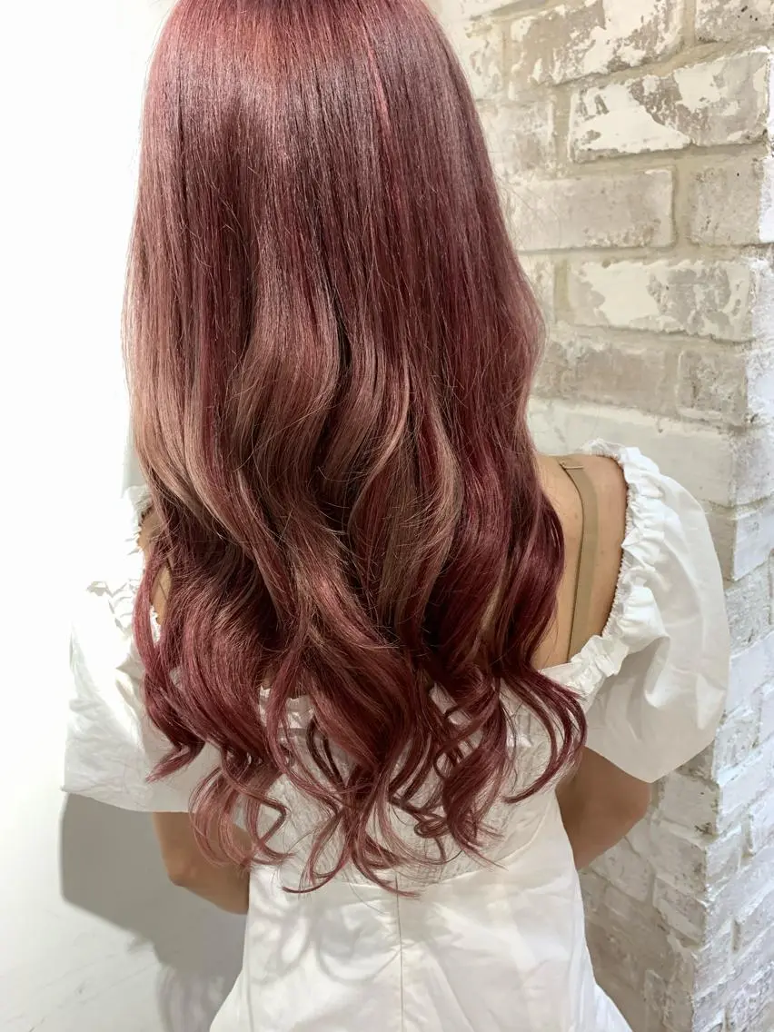 ロング パープルカラー エクステ ✨ハイトーン✨艶髪 ✨髪質改善✨和田のヘアスタイル