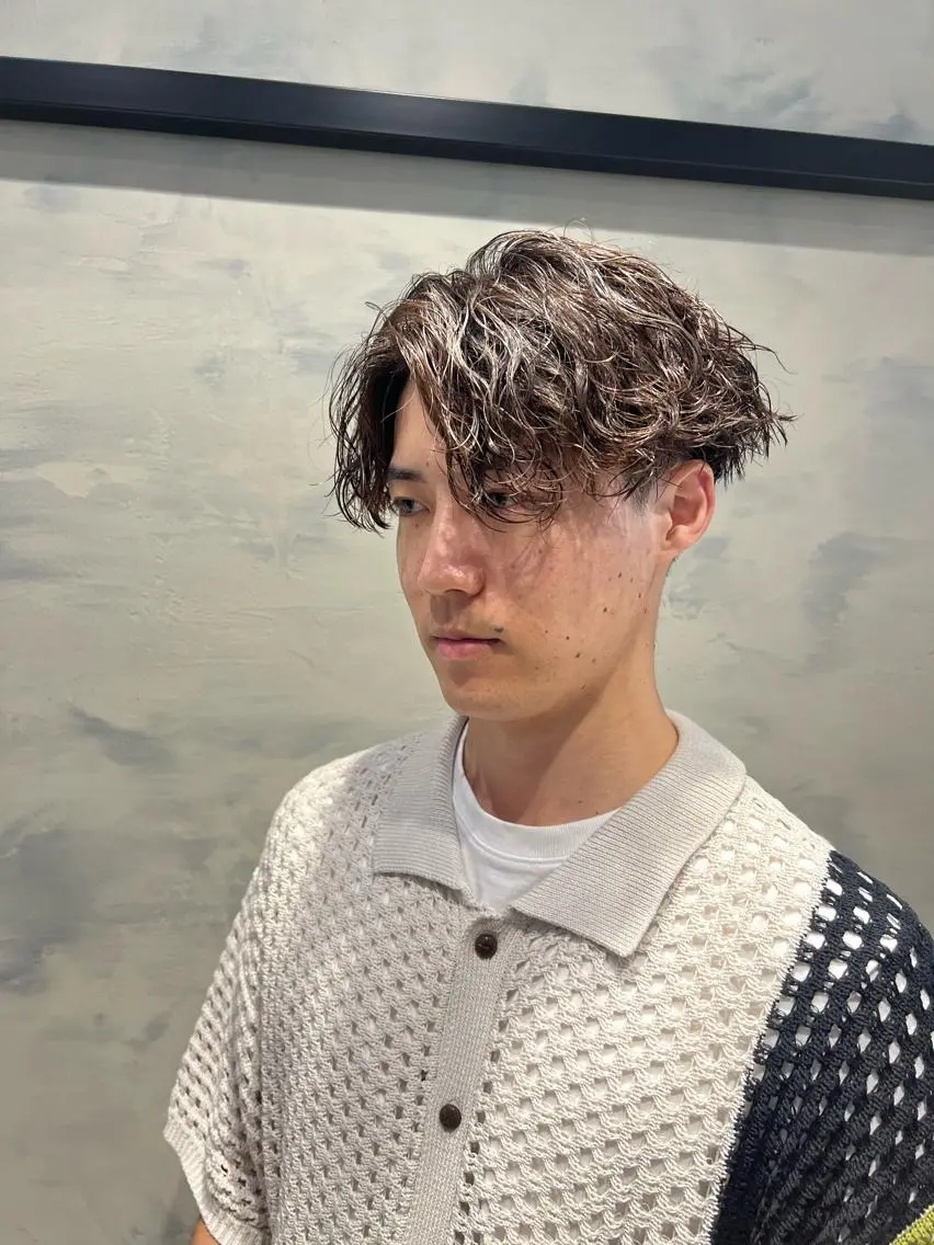 ショート カット パーマ バレイヤージュ職人 🔥代表YU-SHIのヘアスタイル