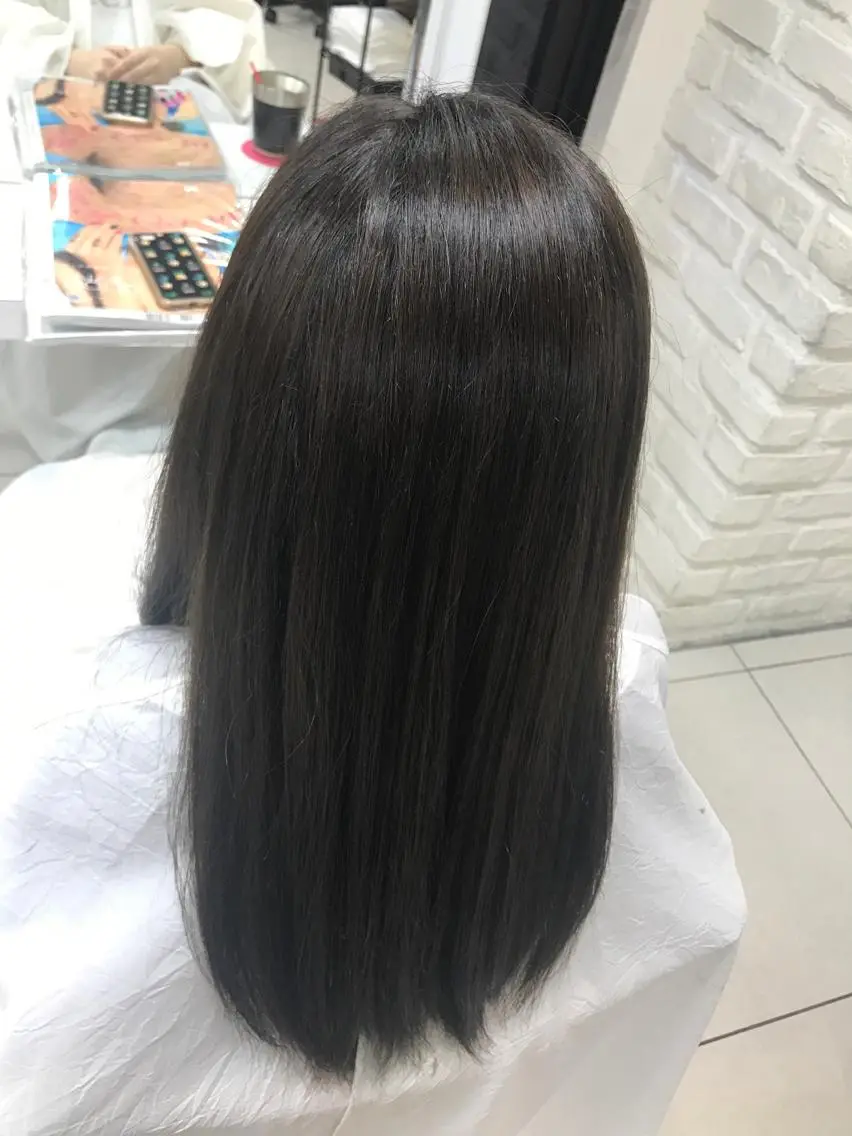 ロング カラー アッシュ イルミナカラー 【暖色カラー特化】 中山由梨のヘアスタイル