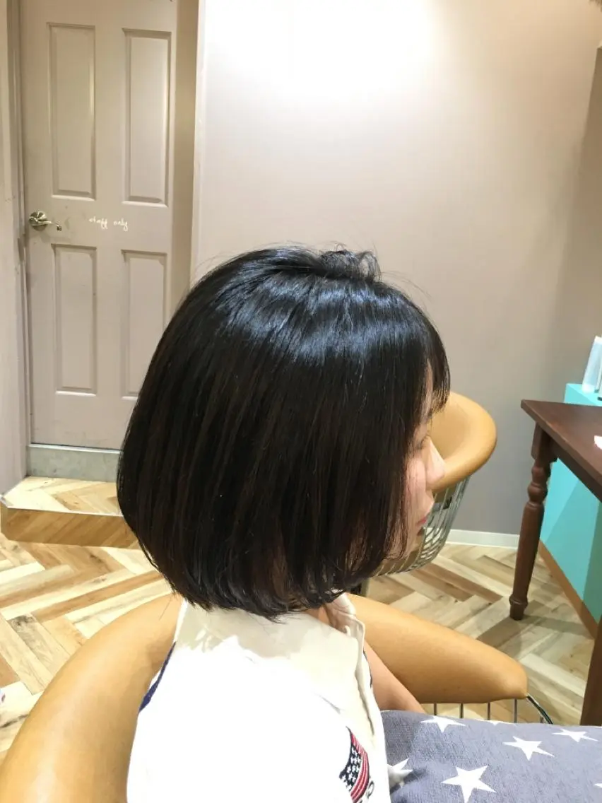 ミディアム ボブ カット トリートメント 🇰🇷韓国レイヤー 錦糸町【北山謙三】のヘアスタイル