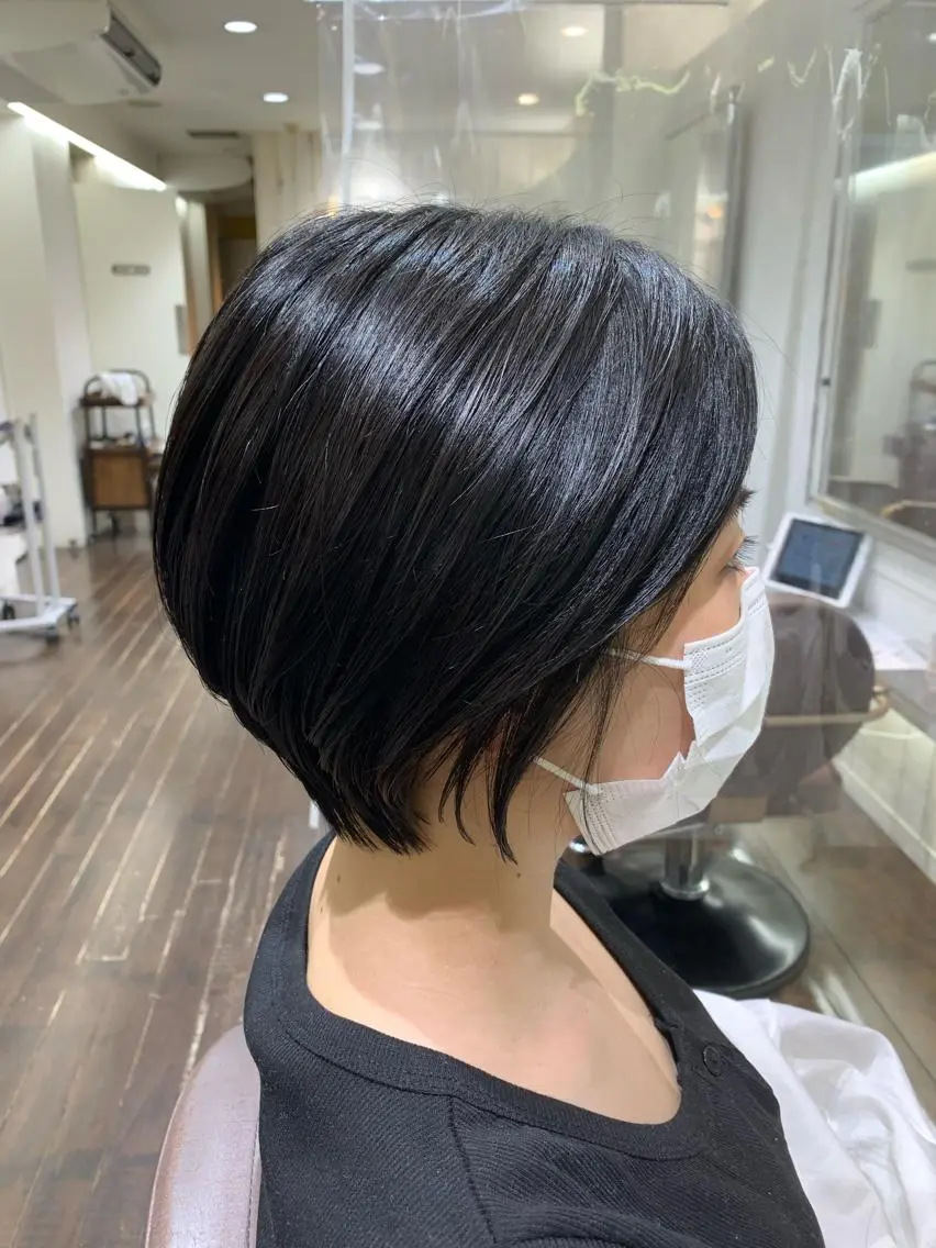 ショート デジタルパーマ🫧 韓国風ヘア🫧サクラのヘアスタイル