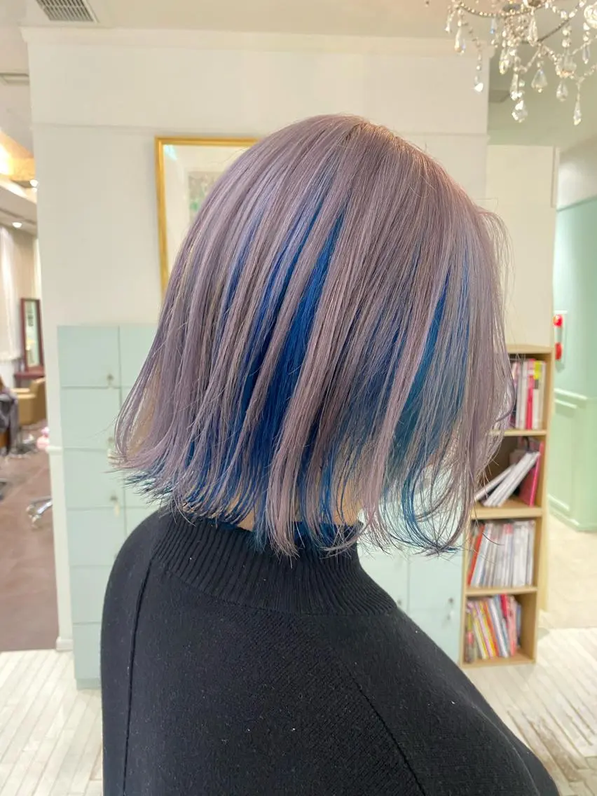 ショート カラー ヘアカラー トリートメント ヘアセット 🎀透明感 カラー🎀ミズキのヘアスタイル