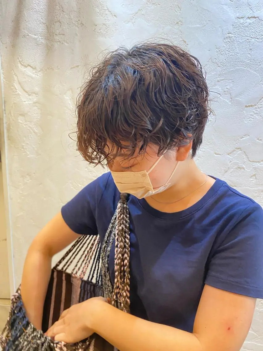 ショート パーマ 🌸透明感艶 カラー🌸Yuukiのヘアスタイル