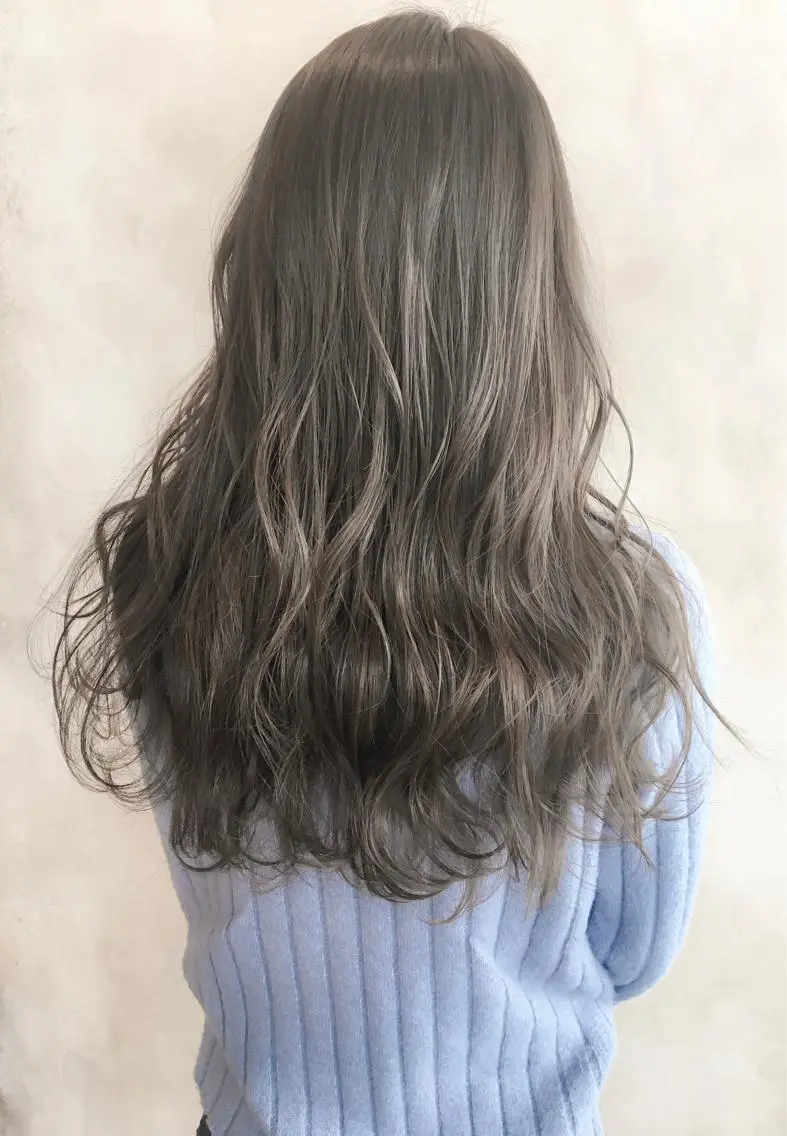 セミロング カラー 中田 敏明のヘアスタイル