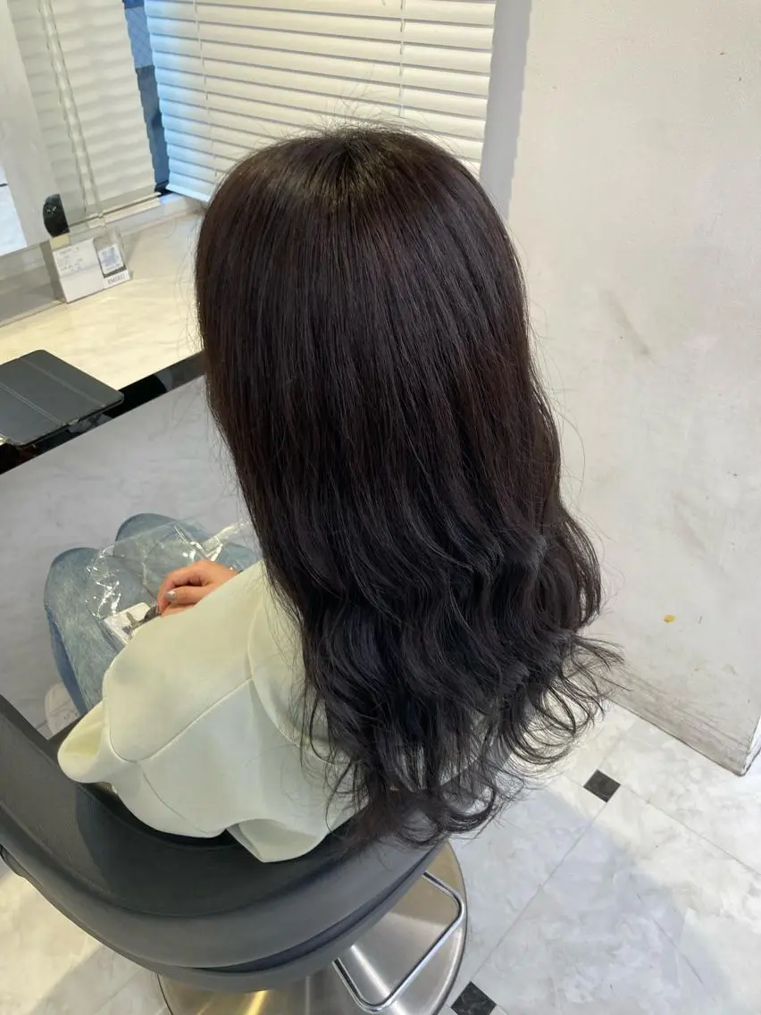 ミディアム カラー 似合わせカット 【髪質改善のプロ】 上野/EMILのヘアスタイル