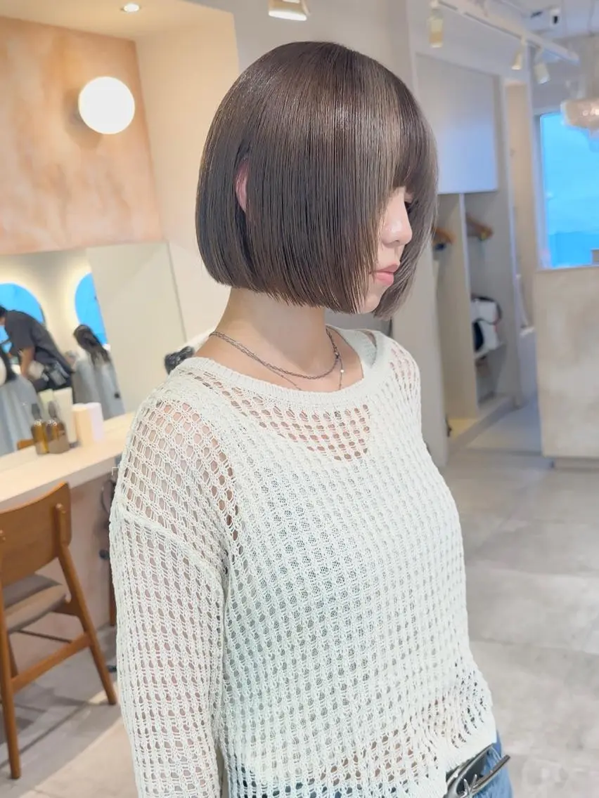 ミディアム カラー パーマ ヘアアレンジ メンズ キッズ ネイル マツエク・マツパ アイブロウ 成人式 切りっぱなしボブ ショートボブ 子どものヘアアレンジ ミディアムパーマ ヘアカラー 🦕ウルフカット 🦕akihoのヘアスタイル