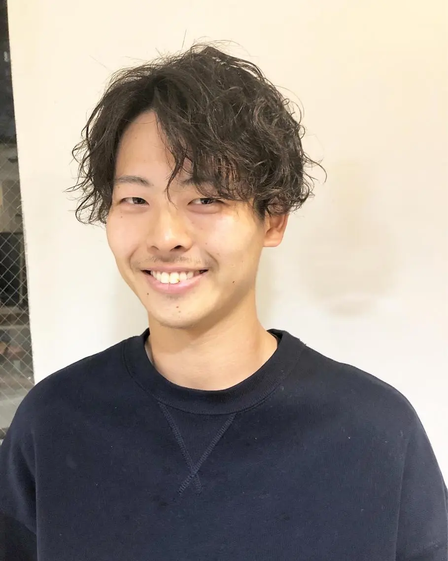 パーマ ヘアアレンジ メンズ カット パーマ トリートメント ヘアセット メンズ特化✂️栗原 侑也のヘアスタイル