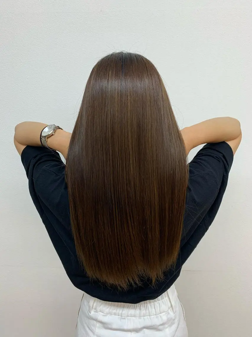 ロング カラー カット ヘアカラー トリートメント 大平 京佳のヘアスタイル