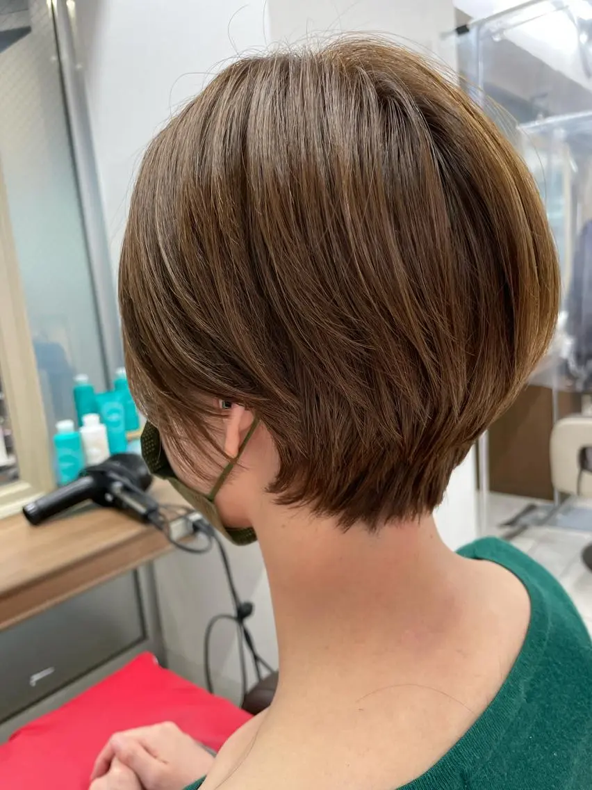 ショート カラー ショートヘア カット ヘアカラー 店長福島成美/髪質 改善縮毛矯正/カラーのヘアスタイル