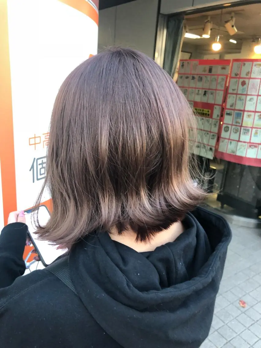 ミディアム カラー ヘアアレンジ ハイライト/髪質改善 ans/黒木 和大のヘアスタイル
