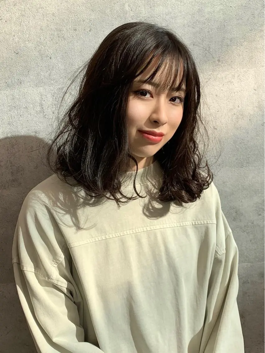 ミディアム カラー ブラウンカラー ダークブラウン 今野 美栄のヘアスタイル