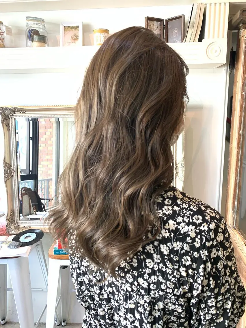 ロング ヘアカラー トリートメント ヘッドスパ ヘアセット 大宮/山口 竣也のヘアスタイル