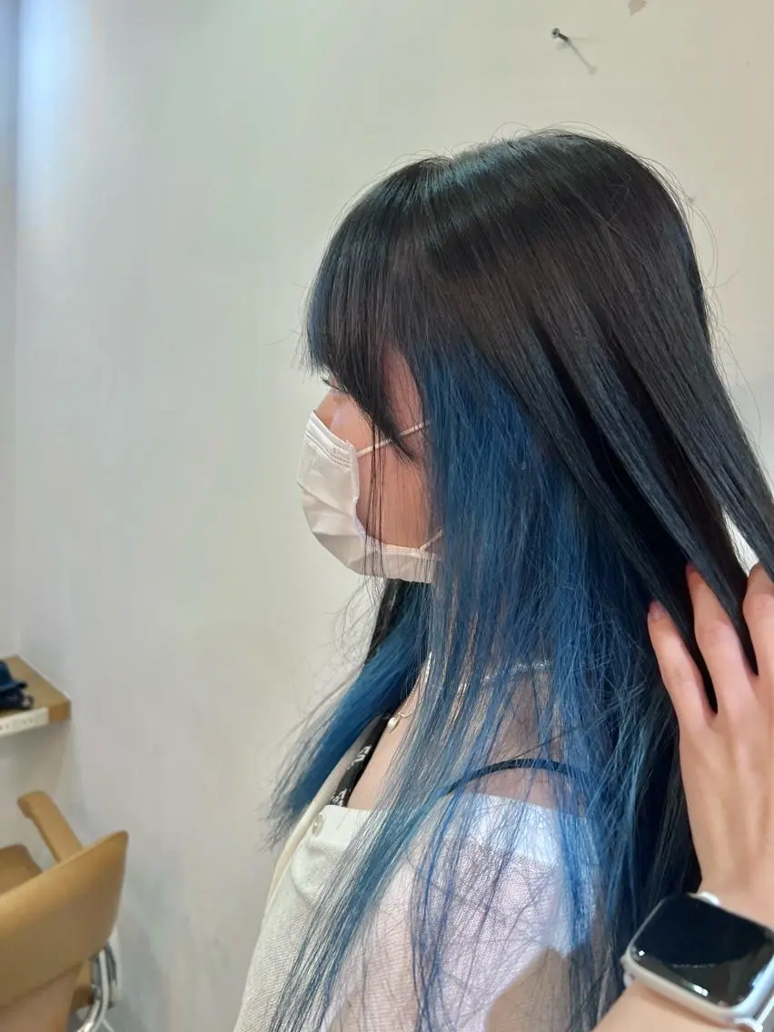 ロング 似合わせレイヤー ＆縮毛矯正のヘアスタイル