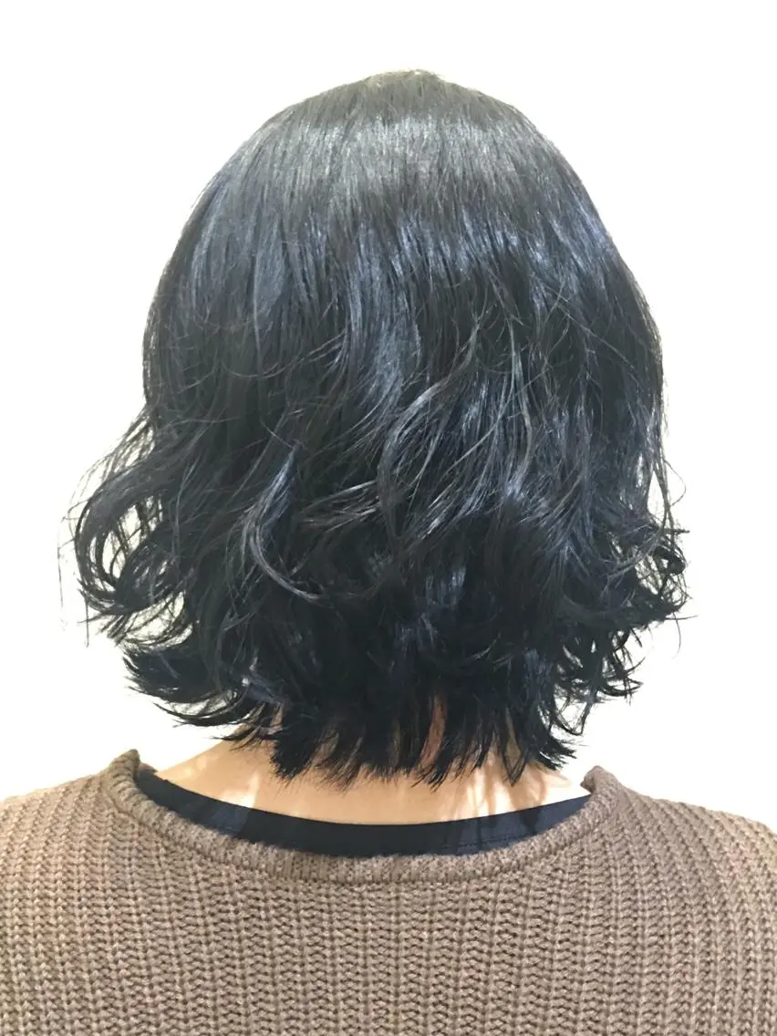 パーマ 黒田恵里香ショート カットモデル募集中のヘアスタイル
