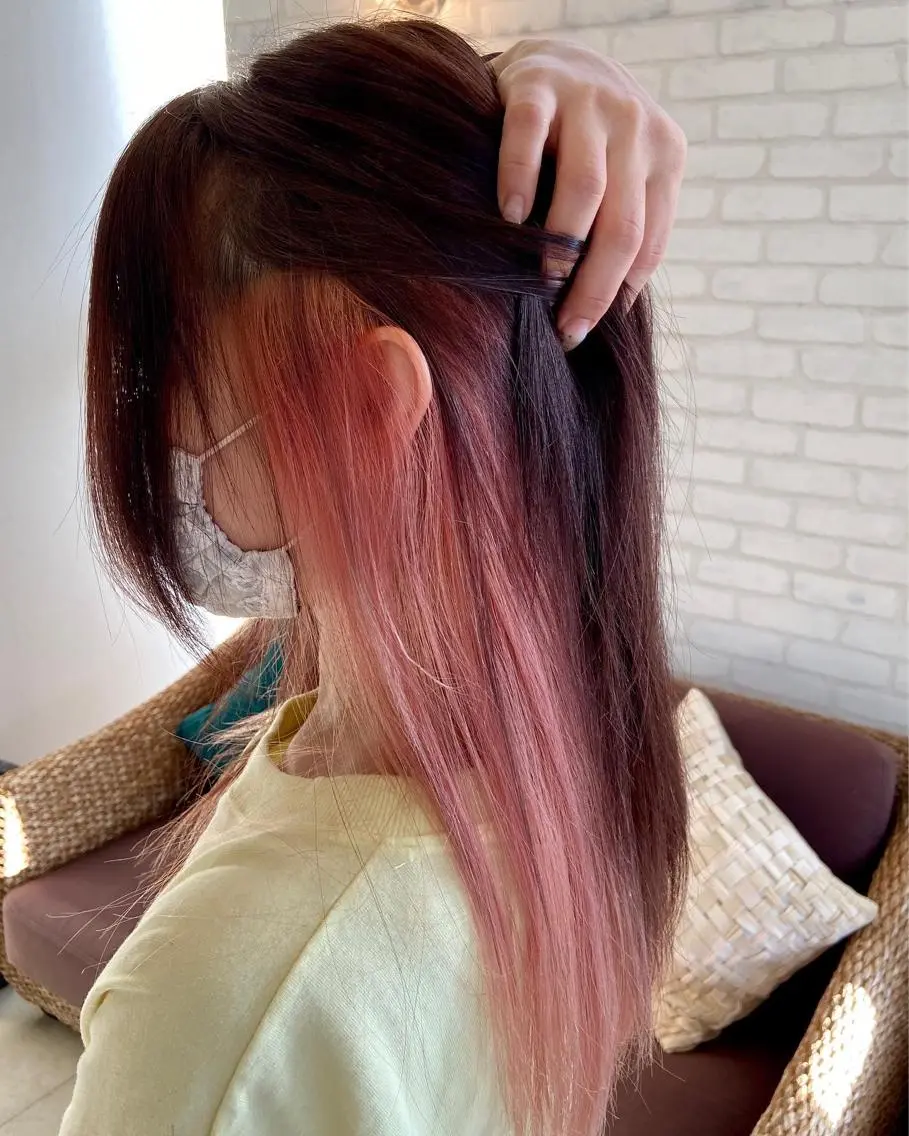 ロング カラー ヘアカラー トリートメント 浅川 実行のヘアスタイル