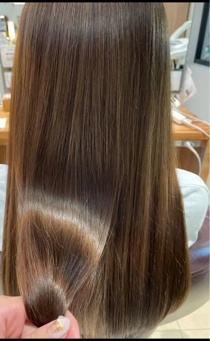 ロング 縮毛矯正 奥山 沙季(大井町)のヘアスタイル