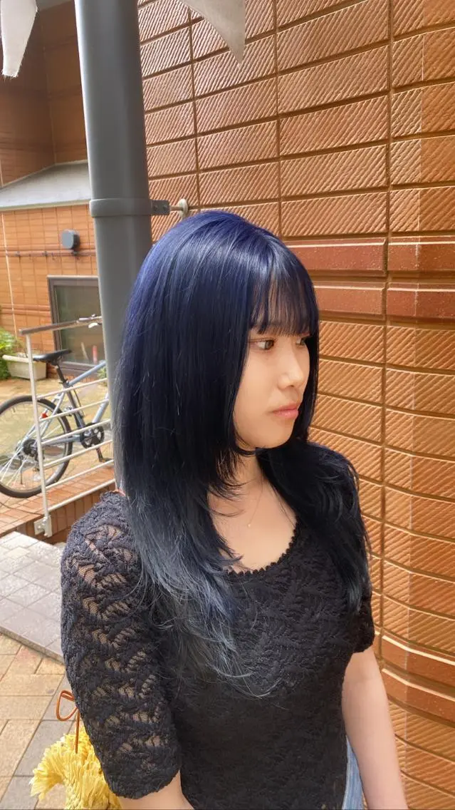 ミディアム 美髪矯正 透明感 カラー⭐️ユウキのヘアスタイル