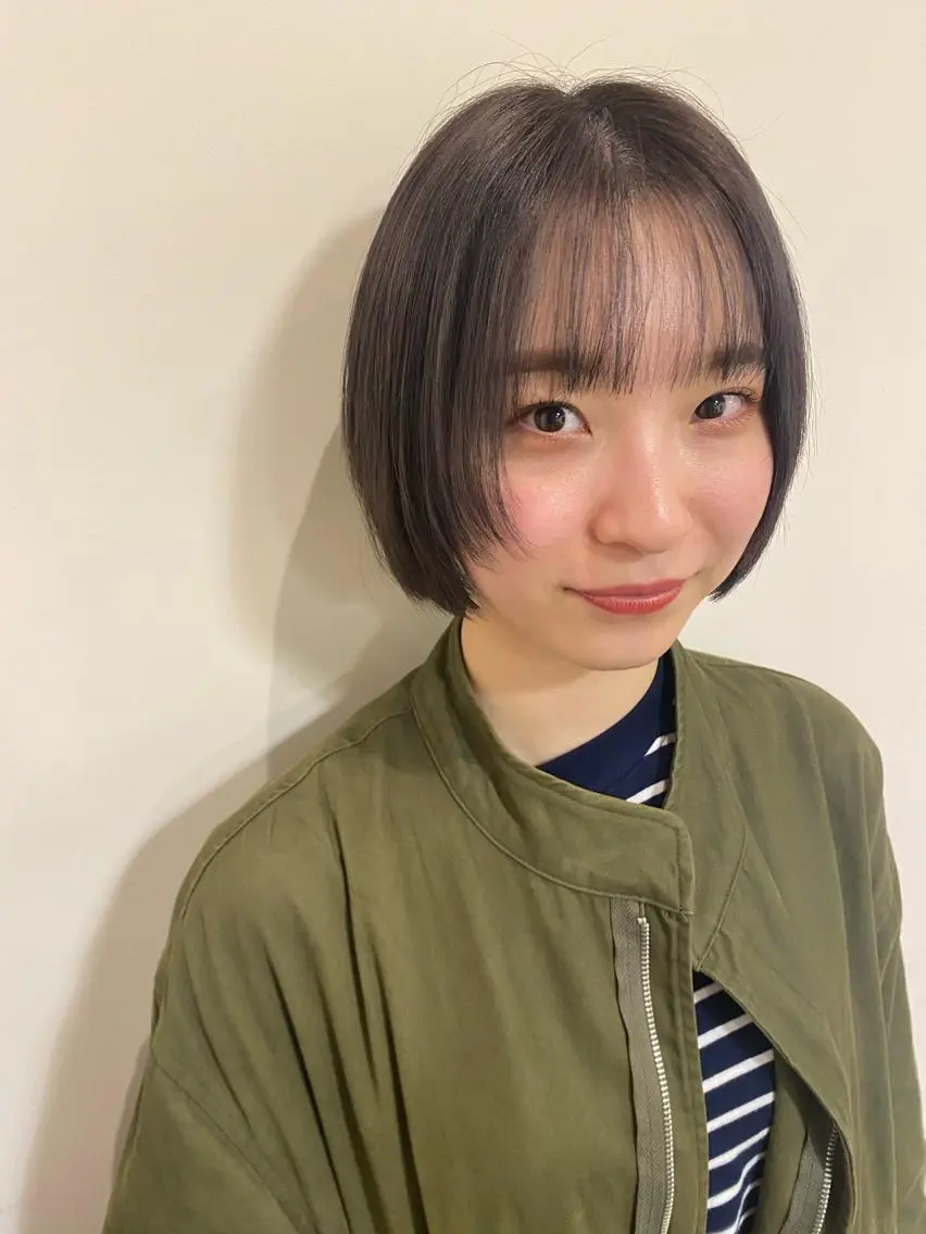 ミディアム ボブ LUVISM新潟🎀 透明感カラー/ミユのヘアスタイル