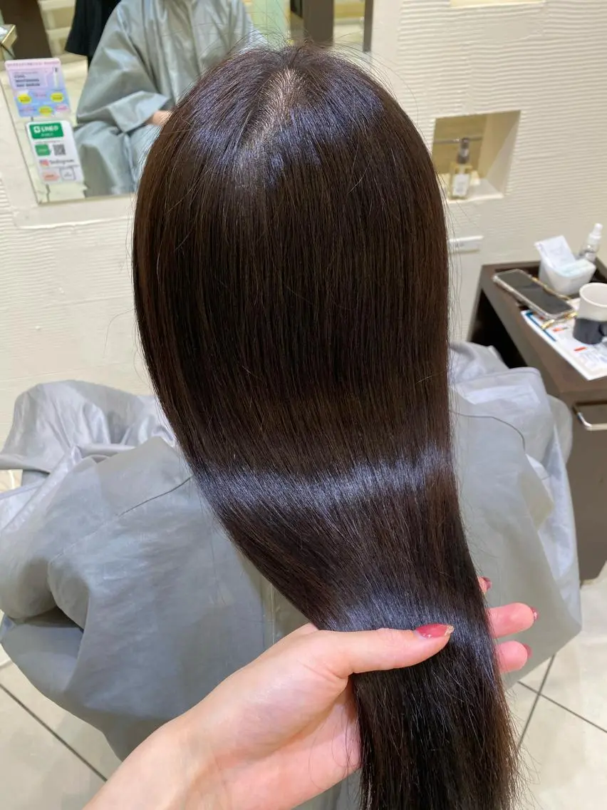 ロング カラー 銀座メンズ専門🖤 叶奈々のヘアスタイル