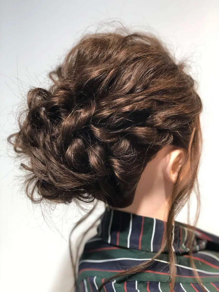 ロング カラー ヘアアレンジ 辻堂メンズ特化 YU-YAのヘアスタイル