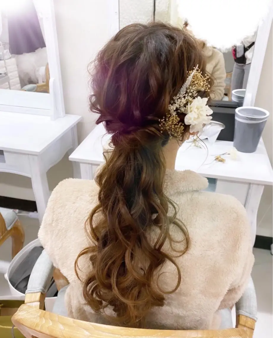 ヘアアレンジ ヘアセット ヘアセットサロン ココのヘアスタイル